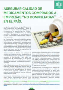 Asegurar calidad de medicamentos comprados a empresas “No domiciliadas” en el país