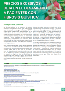 Precios excesivos deja en el desamparo a pacientes con fibrosis quística