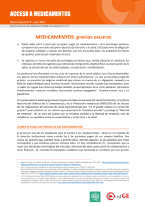 MEDICAMENTOS: precios oscuros