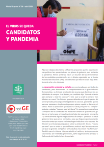 El virus se queda candidatos y pandemia