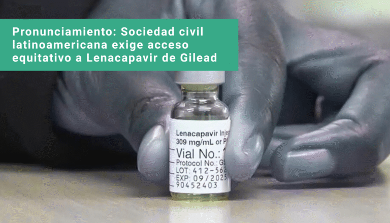 Sociedad civil latinoamericana exige acceso equitativo a Lenacapavir de Gilead