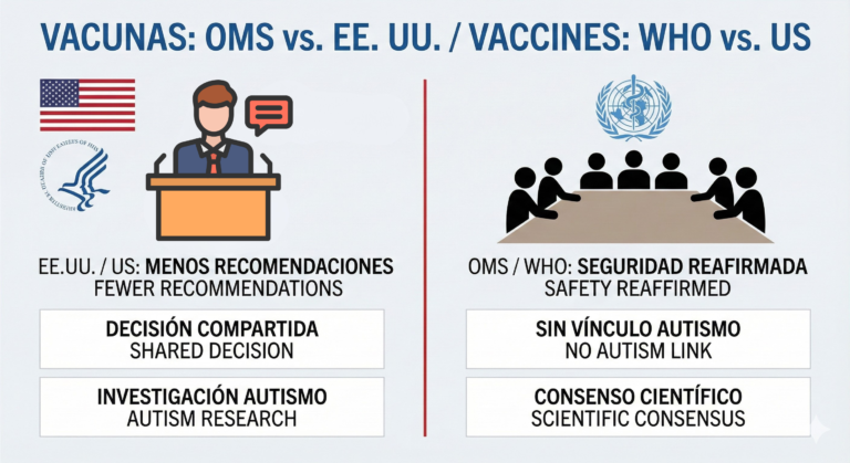 Vacunas: contradicciones entre OMS y Estados Unidos
